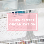 linen closet organization | closet organizer ideas | bathroom organizers | target room essential baskets | bathroom storage | linen storage | towel storage | sheet storage