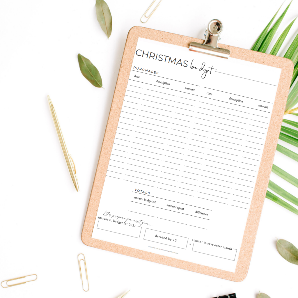 christmas budget, holiday budget, christmas budget tracker, holiday budget tracker